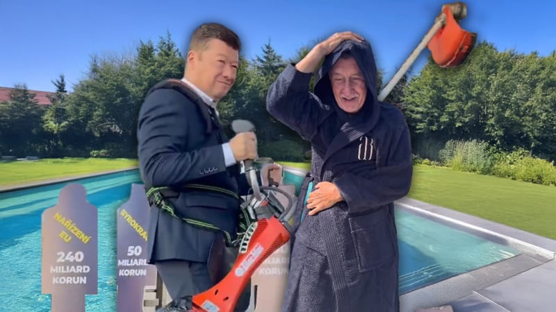 Volební klipy: Babiš v županu, Okamura s křovinořezem a Rakušan, který mistruje ODS i Piráty