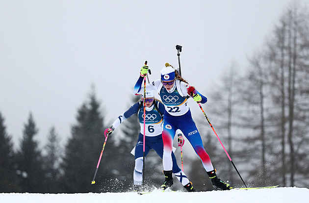 Další fiasko Davidové, je třetí od konce. Ve sprintu zvítězila Norka Kirkeeideová